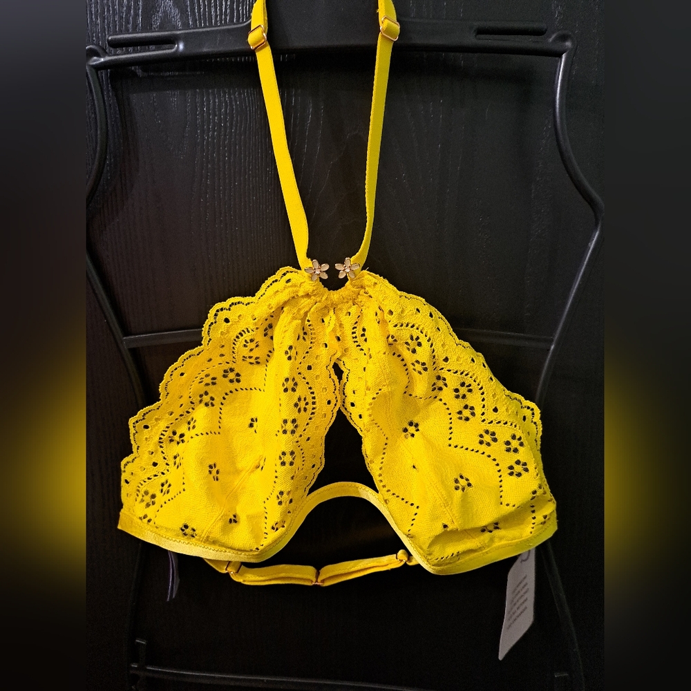 Savage X Fenty Lace Halter Bralette